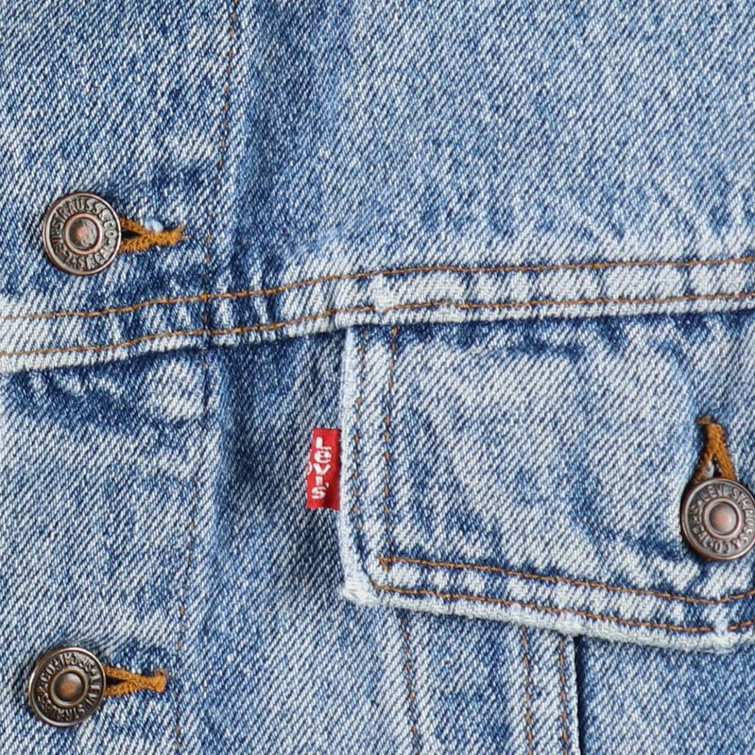 90'S Levi's 70598-4891 Large Patch Denim Jacket, Made in USA, Men's M, Vintage cotton blue type Vintage Second Hand