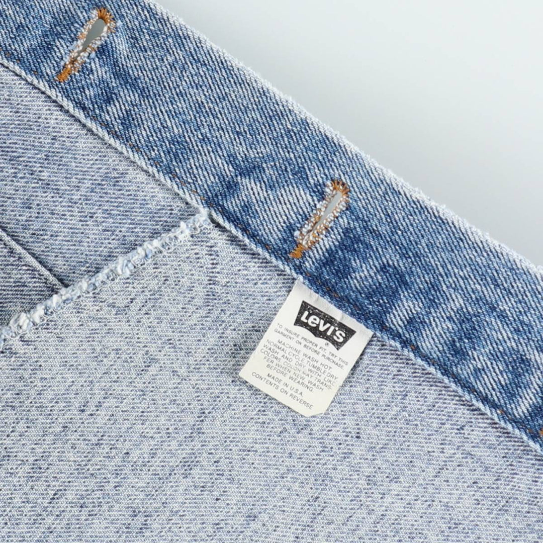 90'S Levi's 70598-4891 Large Patch Denim Jacket, Made in USA, Men's M, Vintage cotton blue type Vintage Second Hand