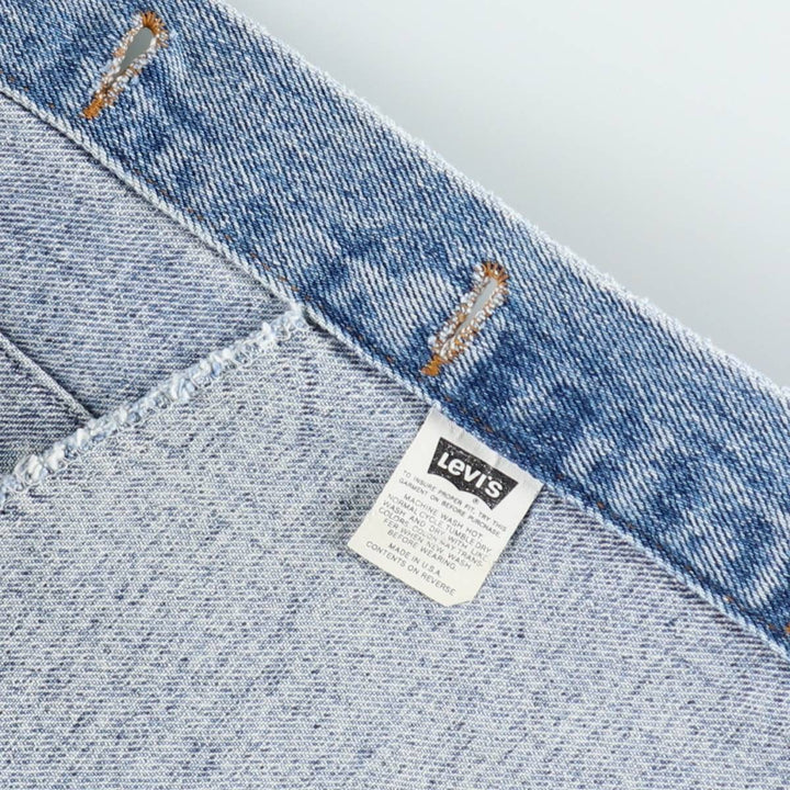 90'S Levi's 70598-4891 Large Patch Denim Jacket, Made in USA, Men's M, Vintage cotton blue type Vintage Second Hand