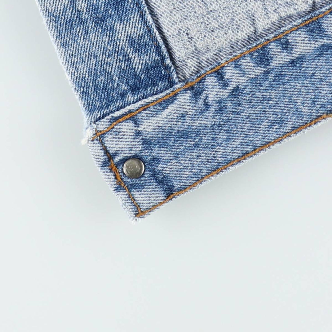 90'S Levi's 70598-4891 Large Patch Denim Jacket, Made in USA, Men's M, Vintage cotton blue type Vintage Second Hand