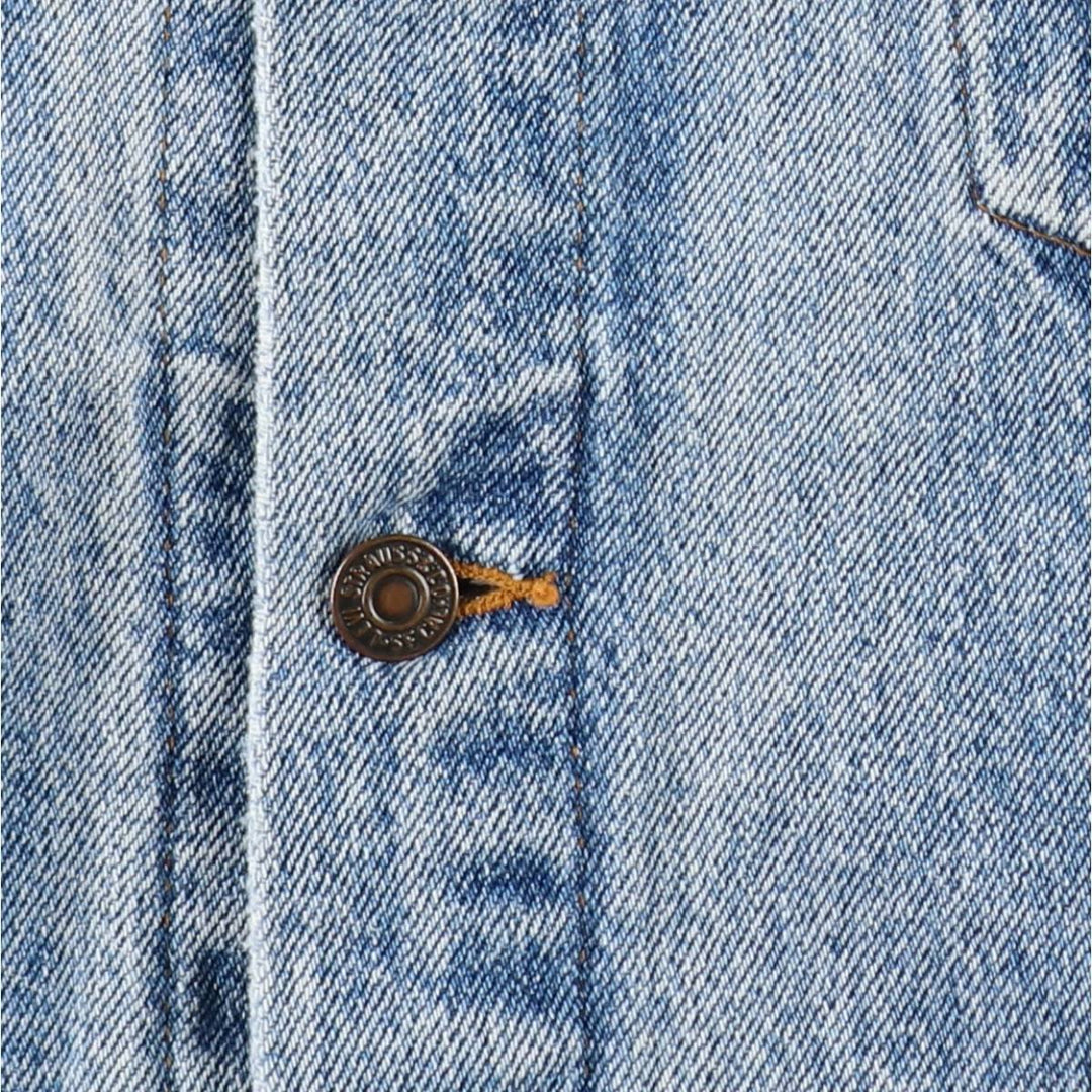 90'S Levi's 70598-4891 Large Patch Denim Jacket, Made in USA, Men's M, Vintage cotton blue type Vintage Second Hand