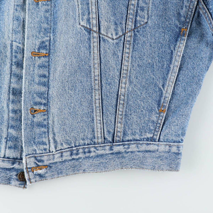 90'S Levi's 70598-4891 Large Patch Denim Jacket, Made in USA, Men's M, Vintage cotton blue type Vintage Second Hand