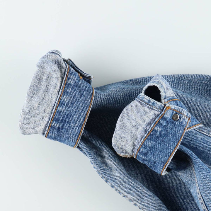 90'S Levi's 70598-4891 Large Patch Denim Jacket, Made in USA, Men's M, Vintage cotton blue type Vintage Second Hand