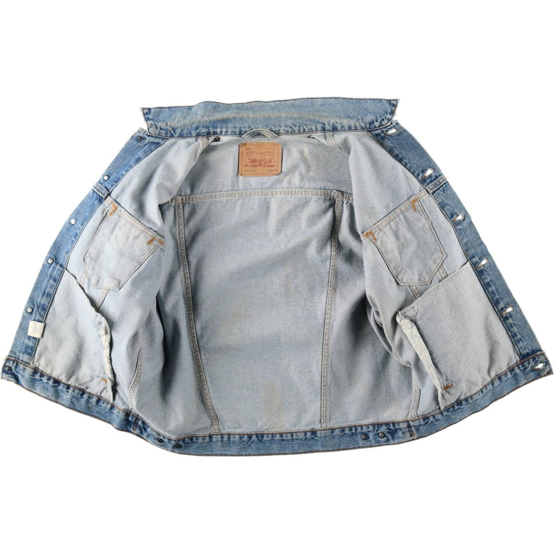 90'S Levi's 70507-0389 denim jacket, denim jacket, made in USA, men's size M, vintage cotton blue type Vintage Second Hand