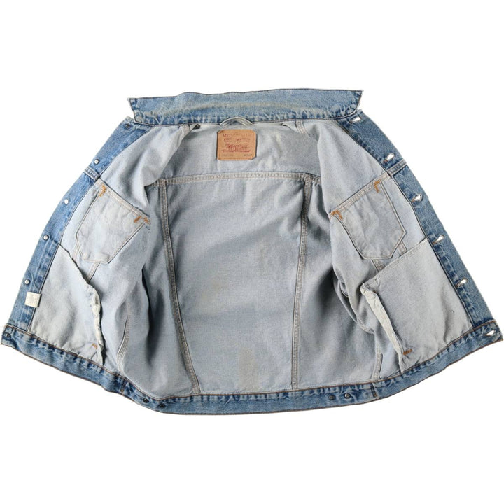 90'S Levi's 70507-0389 denim jacket, denim jacket, made in USA, men's size M, vintage cotton blue type Vintage Second Hand