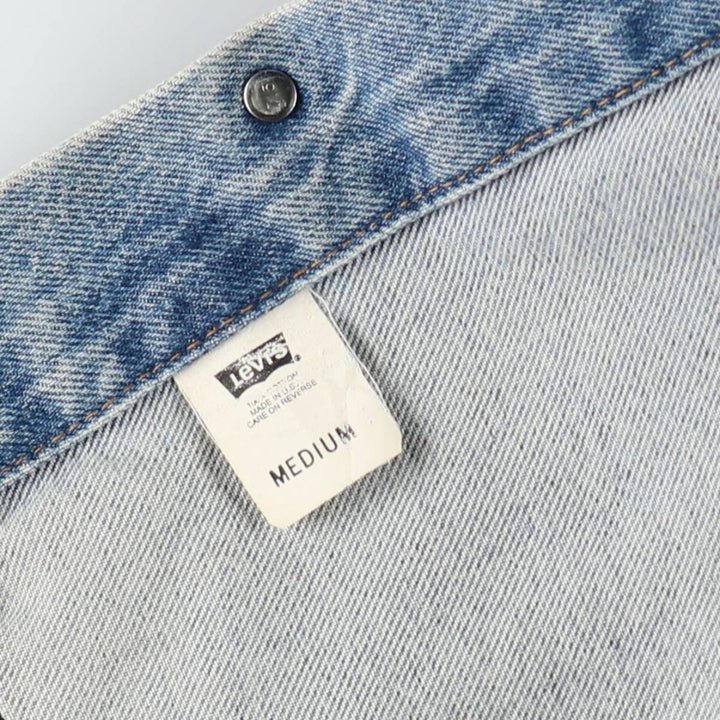 90'S Levi's 70507-0389 denim jacket, denim jacket, made in USA, men's size M, vintage cotton blue type Vintage Second Hand