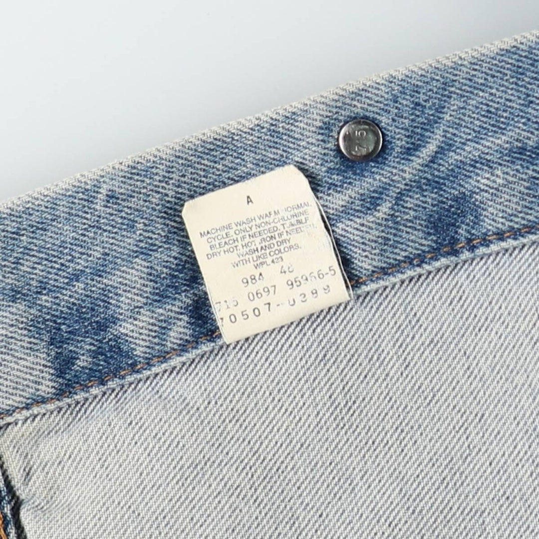 90'S Levi's 70507-0389 denim jacket, denim jacket, made in USA, men's size M, vintage cotton blue type Vintage Second Hand