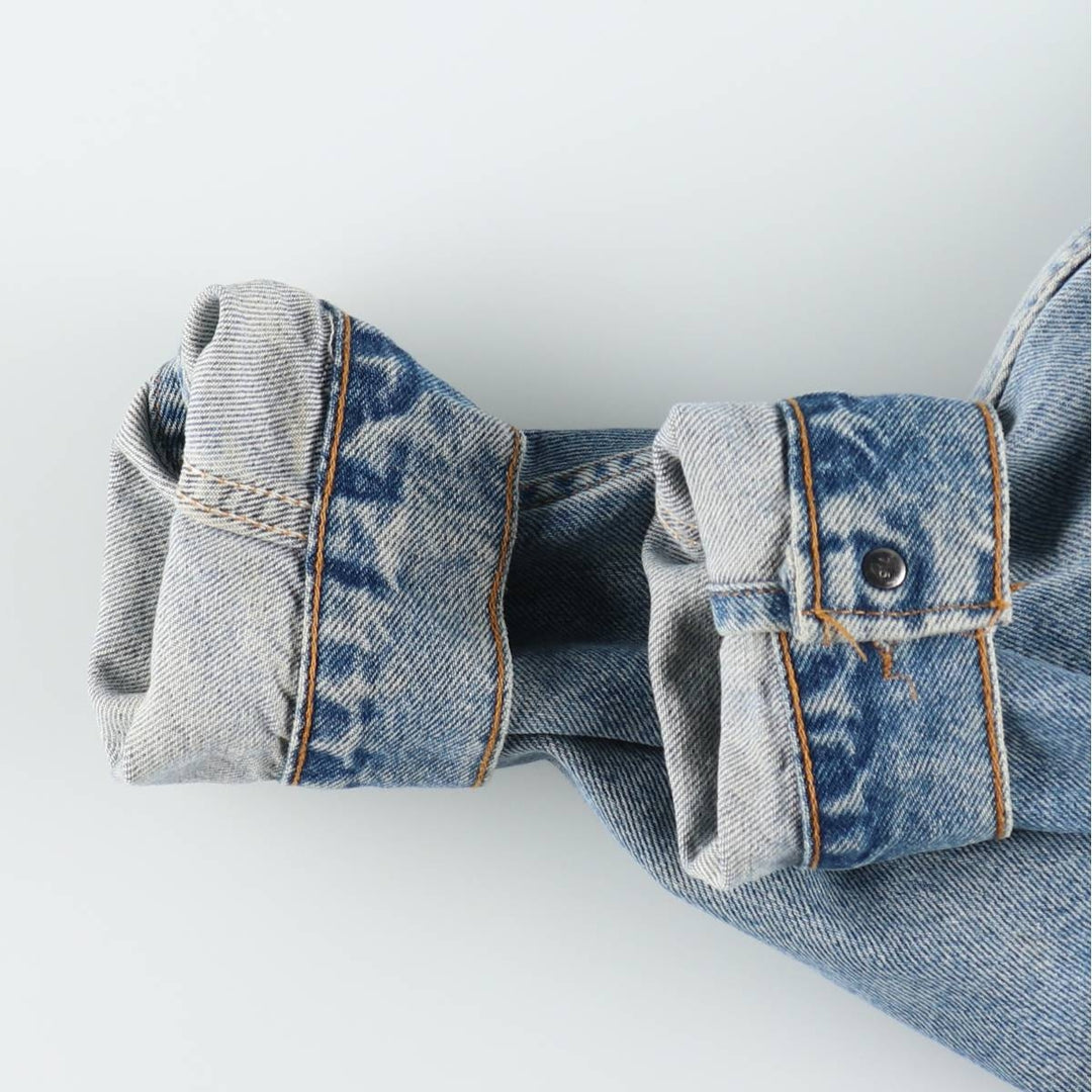 90'S Levi's 70507-0389 denim jacket, denim jacket, made in USA, men's size M, vintage cotton blue type Vintage Second Hand