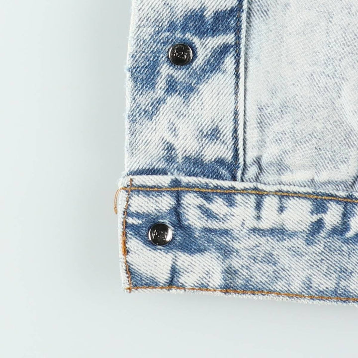 80s-90'S Levi's 70507-0219 Chemical Wash Denim Jacket, Made in USA, Men's Size M (Equivalent), Vintage cotton blue type Vintage Second Hand