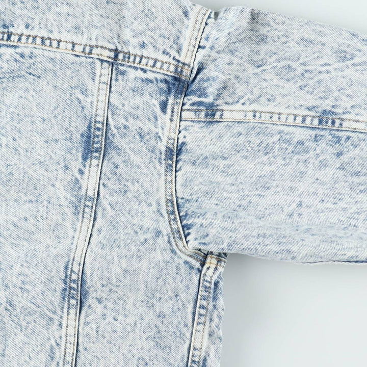 80s-90'S Levi's 70507-0219 Chemical Wash Denim Jacket, Made in USA, Men's Size M (Equivalent), Vintage cotton blue type Vintage Second Hand