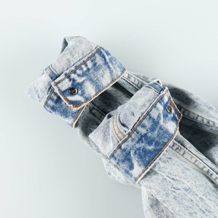 80s-90'S Levi's 70507-0219 Chemical Wash Denim Jacket, Made in USA, Men's Size M (Equivalent), Vintage cotton blue type Vintage Second Hand