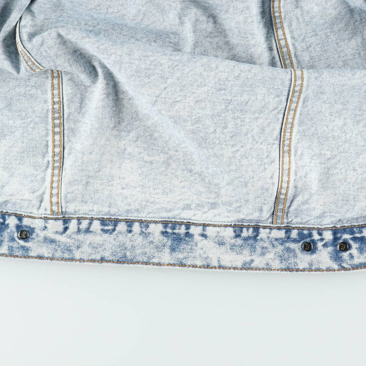 80s-90'S Levi's 70507-0219 Chemical Wash Denim Jacket, Made in USA, Men's Size M (Equivalent), Vintage cotton blue type Vintage Second Hand