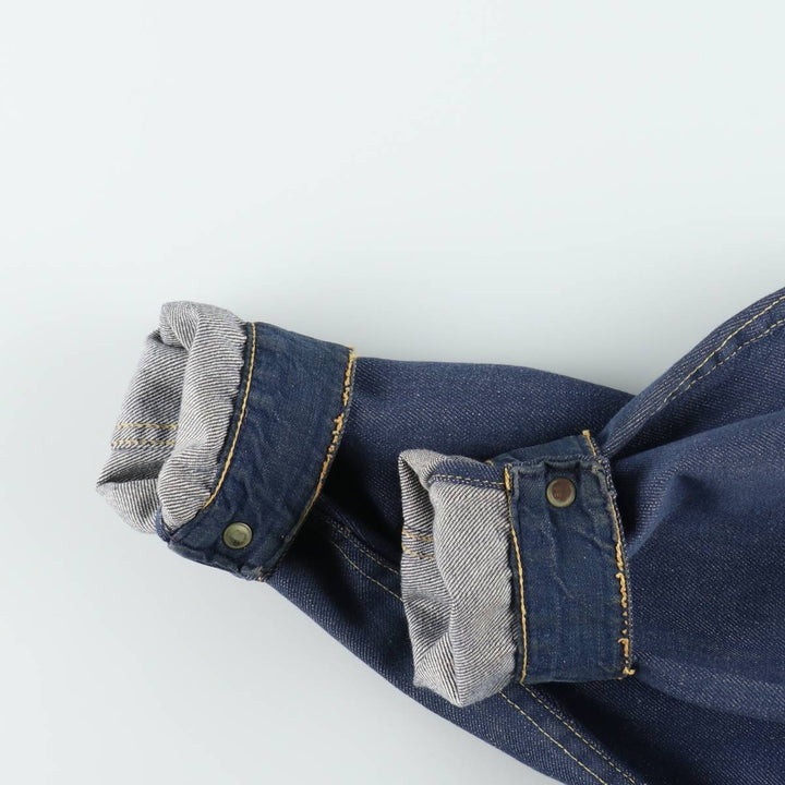 2nd Type Bat-Dyed Denim Jacket, Men's Size M (Equivalent), Vintage unclear navy blue type Vintage Second Hand