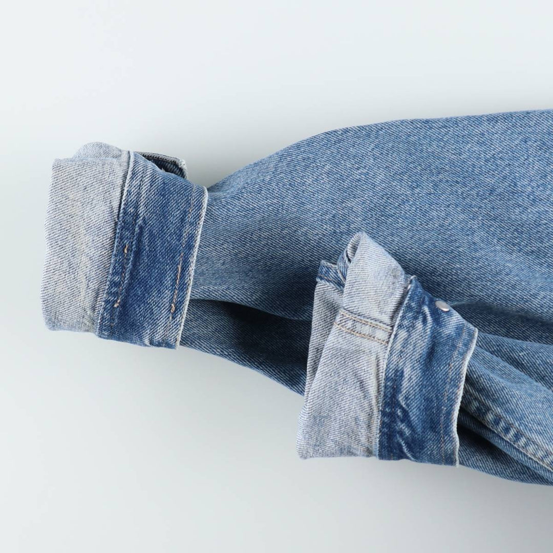 1990'S Calvin Klein denim jacket, made in USA, men's size M equivalent, vintage. cotton blue type Vintage Second Hand