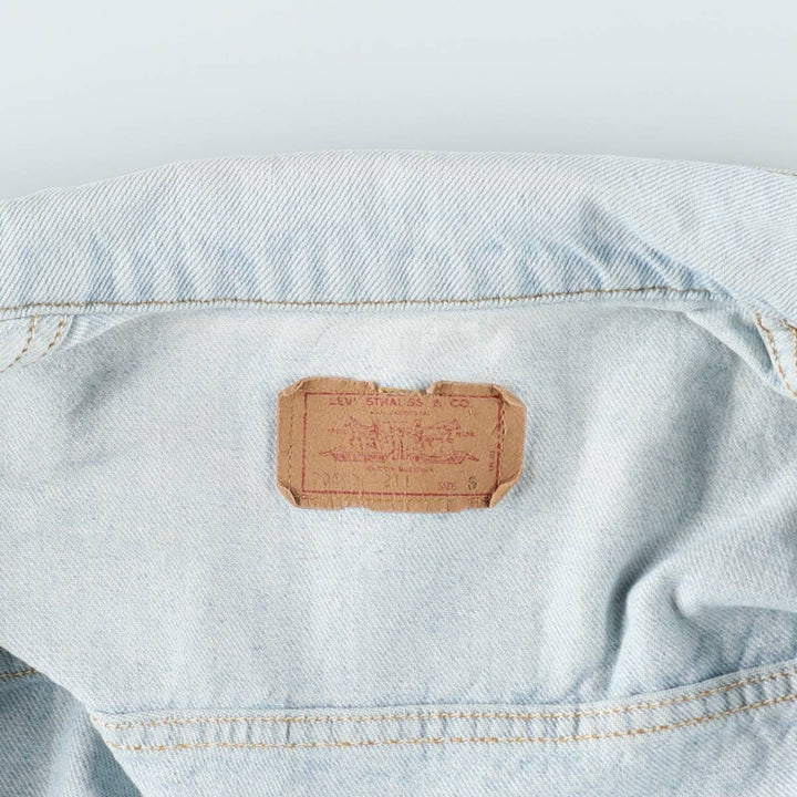 80s-90'S Levi's 70507-0211 Denim Jacket, Made in USA, Men's Size S (Equivalent), Vintage cotton blue type Vintage Second Hand