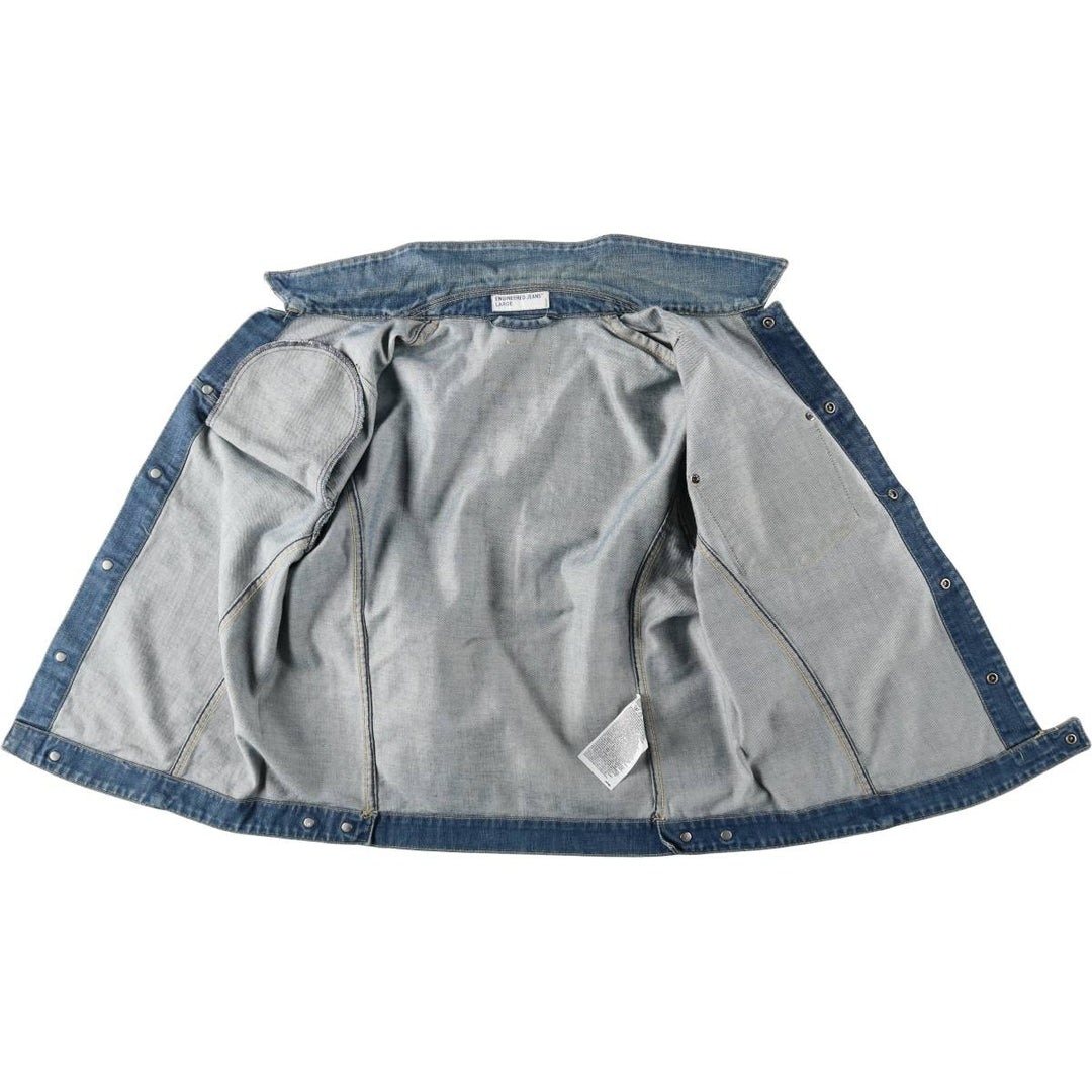 2000'S Levi's ENGINEERED Euro Model 70100-0835 Denim Jacket, Men's Size L (approx.) cotton blue type Vintage Second Hand