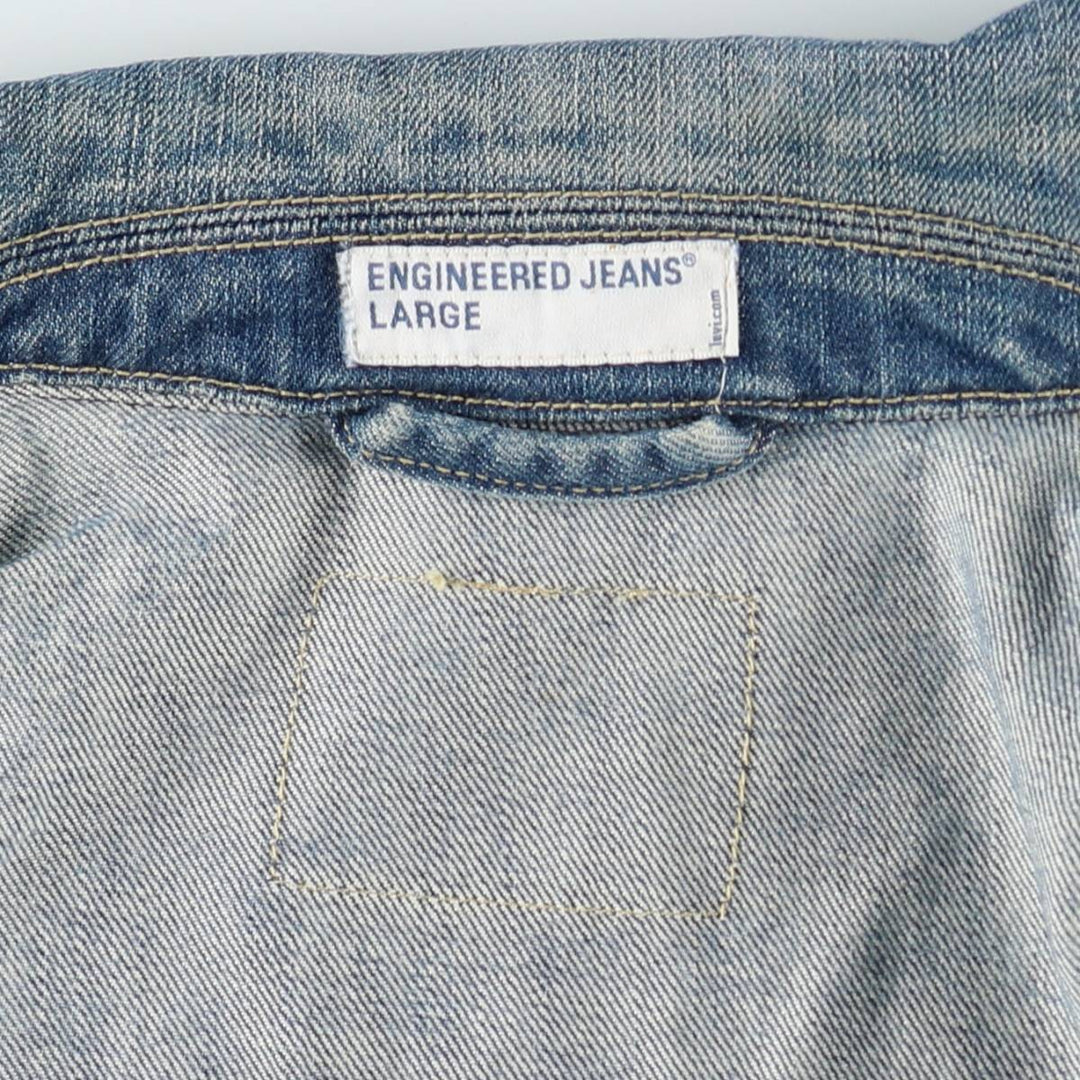 2000'S Levi's ENGINEERED Euro Model 70100-0835 Denim Jacket, Men's Size L (approx.) cotton blue type Vintage Second Hand