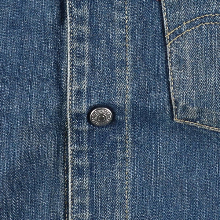 2000'S Levi's ENGINEERED Euro Model 70100-0835 Denim Jacket, Men's Size L (approx.) cotton blue type Vintage Second Hand