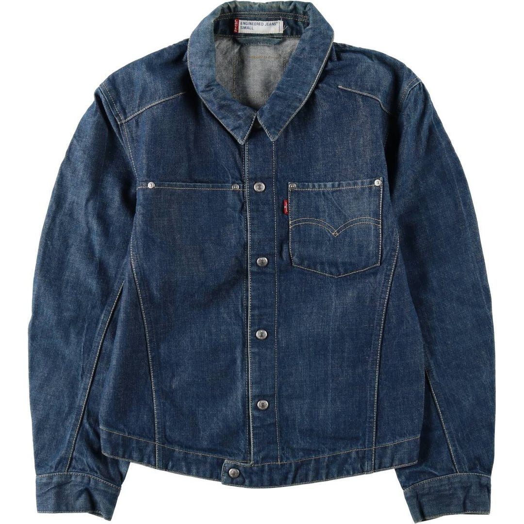 2000'S Levi's ENGINEERED Euro Model 70100-0835 Denim Jacket, Men's Size S (approx.) cotton blue type Vintage Second Hand