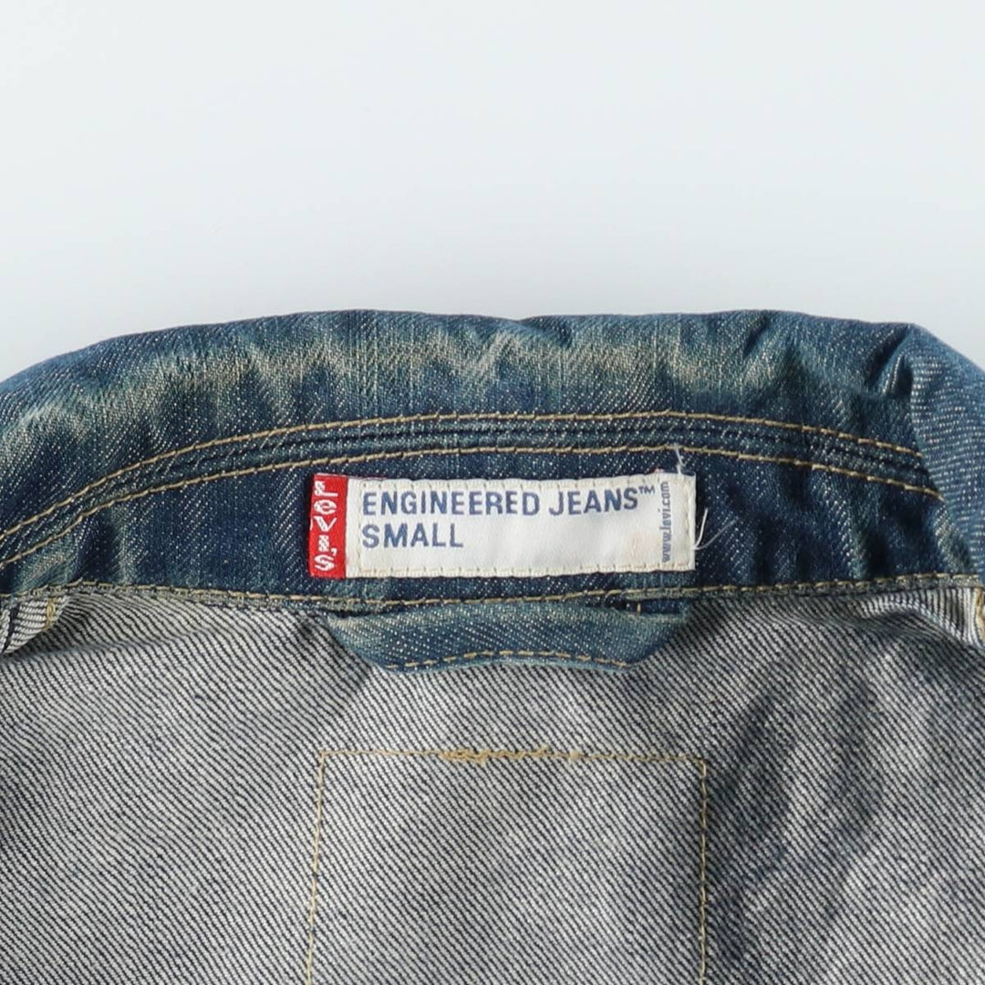 2000'S Levi's ENGINEERED Euro Model 70100-0835 Denim Jacket, Men's Size S (approx.) cotton blue type Vintage Second Hand