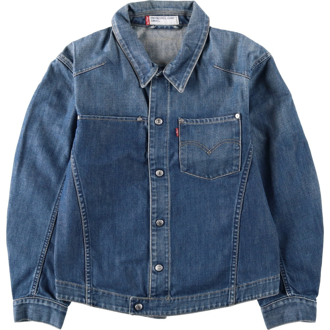 2000'S Levi's ENGINEERED Euro Model 70100-0853 Denim Jacket, Men's Size S (approx.) cotton blue type Vintage Second Hand
