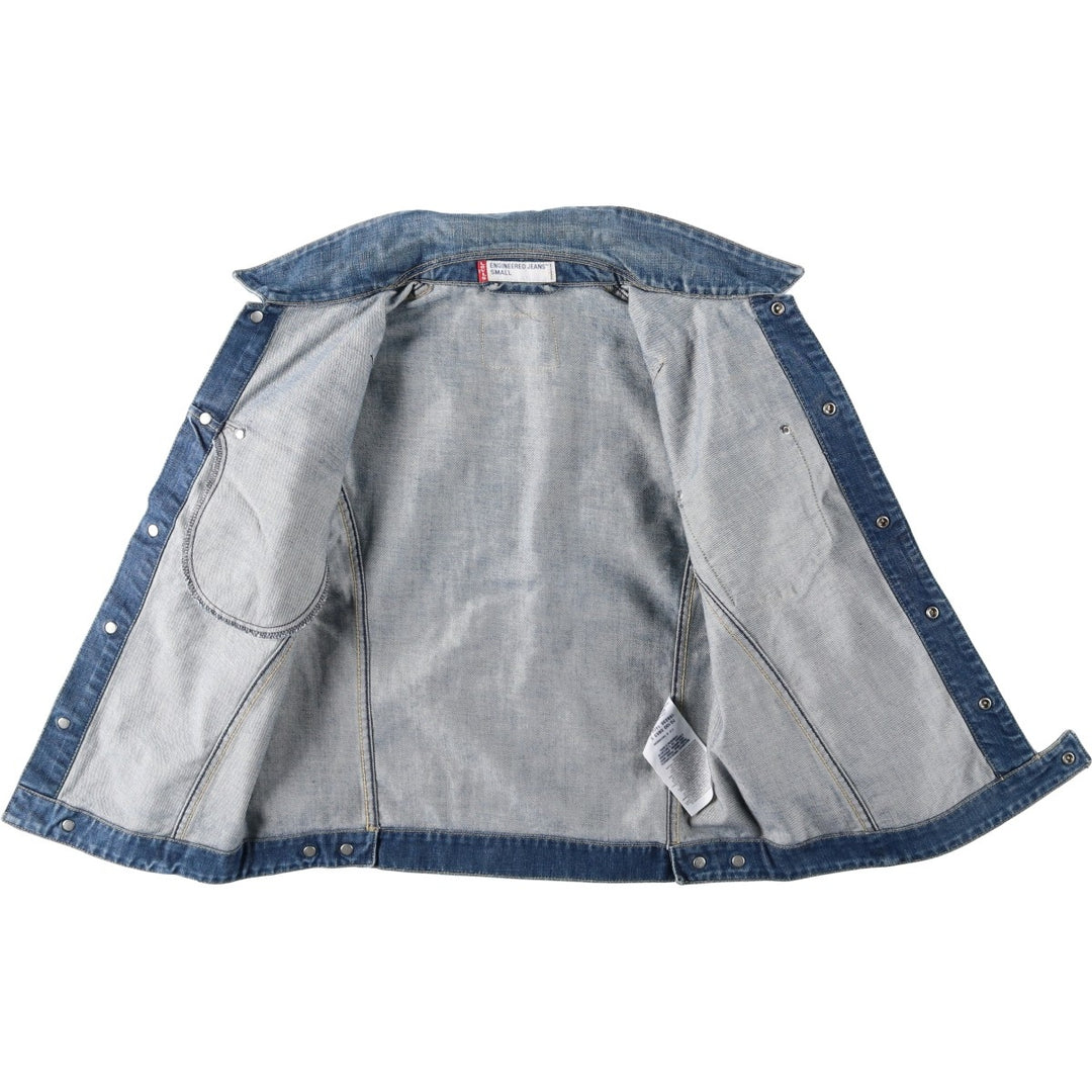 2000'S Levi's ENGINEERED Euro Model 70100-0853 Denim Jacket, Men's Size S (approx.) cotton blue type Vintage Second Hand