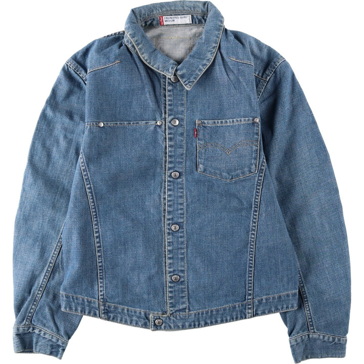 2000'S Levi's ENGINEERED Euro Model 70100-1038 Denim Jacket, Men's Size M (approx.) cotton blue type Vintage Second Hand