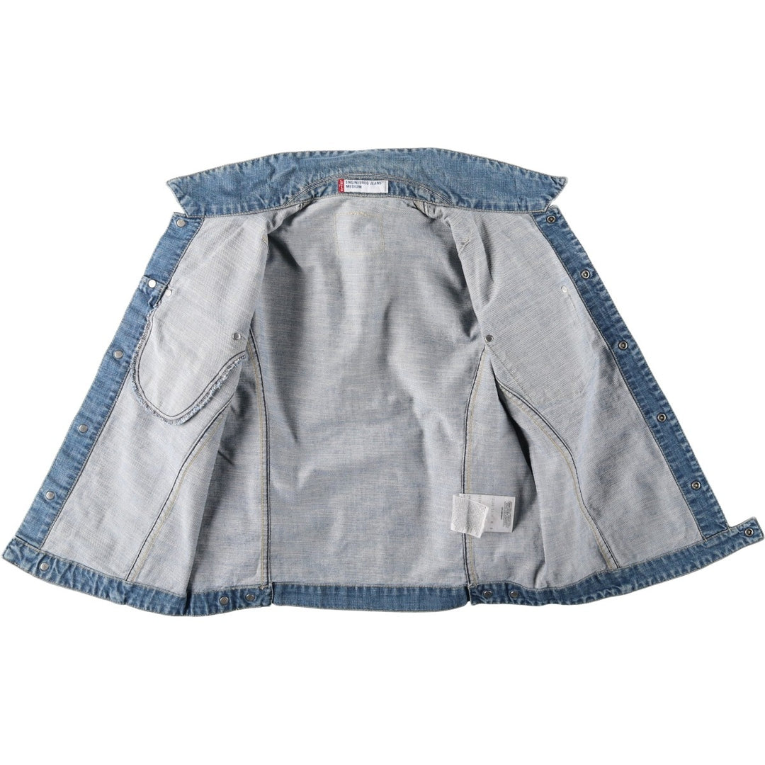 2000'S Levi's ENGINEERED Euro Model 70100-1038 Denim Jacket, Men's Size M (approx.) cotton blue type Vintage Second Hand