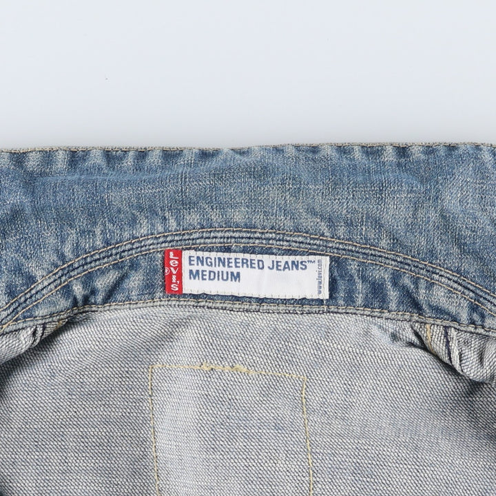 2000'S Levi's ENGINEERED Euro Model 70100-1038 Denim Jacket, Men's Size M (approx.) cotton blue type Vintage Second Hand