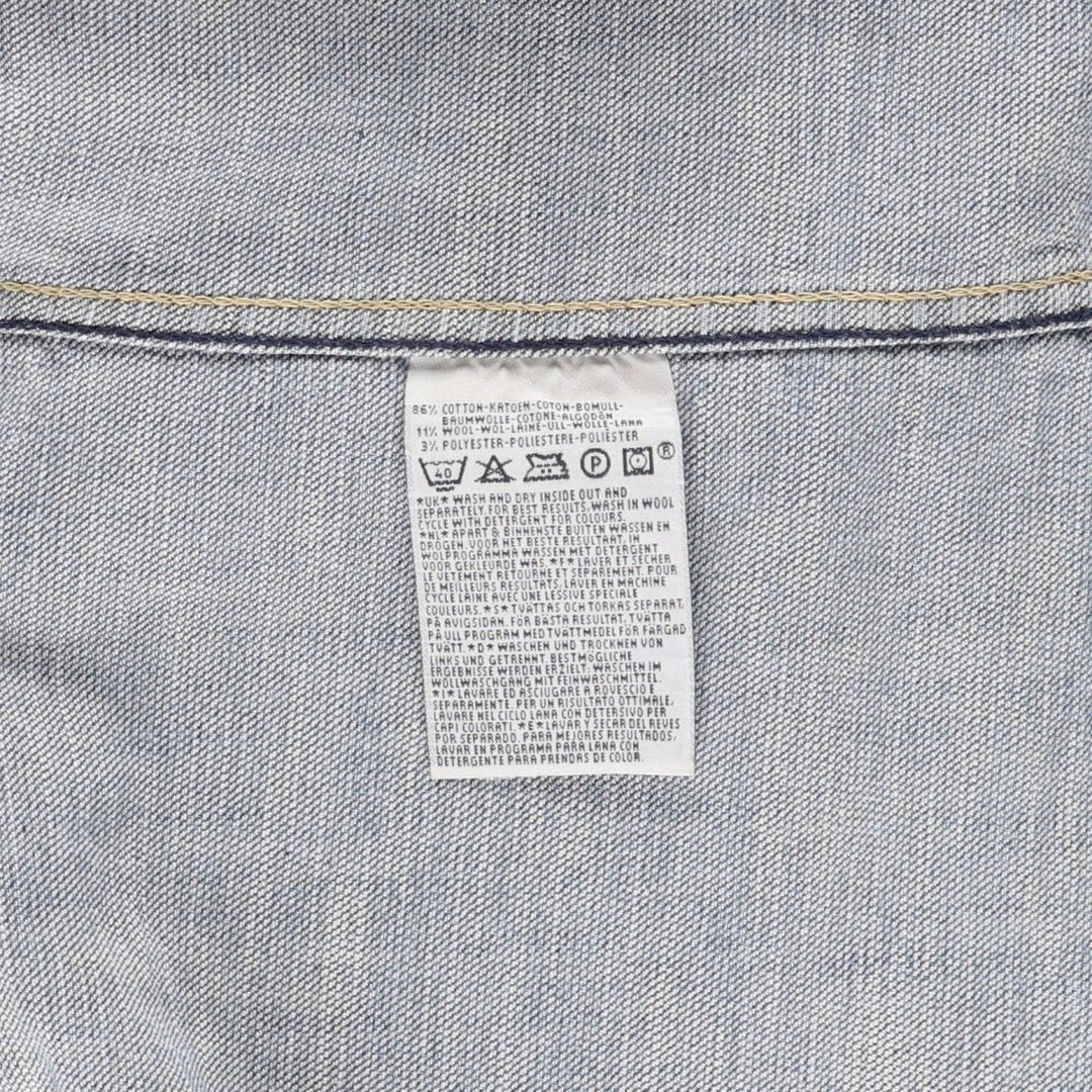 2000'S Levi's ENGINEERED Euro Model 70100-1038 Denim Jacket, Men's Size M (approx.) cotton blue type Vintage Second Hand