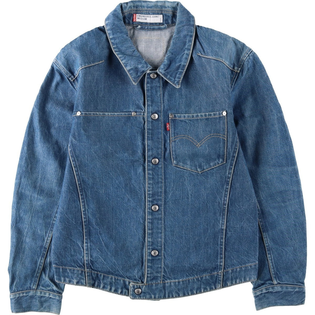 Levi's ENGINEERED Euro Model 70100-0835 Denim Jacket, Men's Size M (approx.) cotton blue type Vintage Second Hand