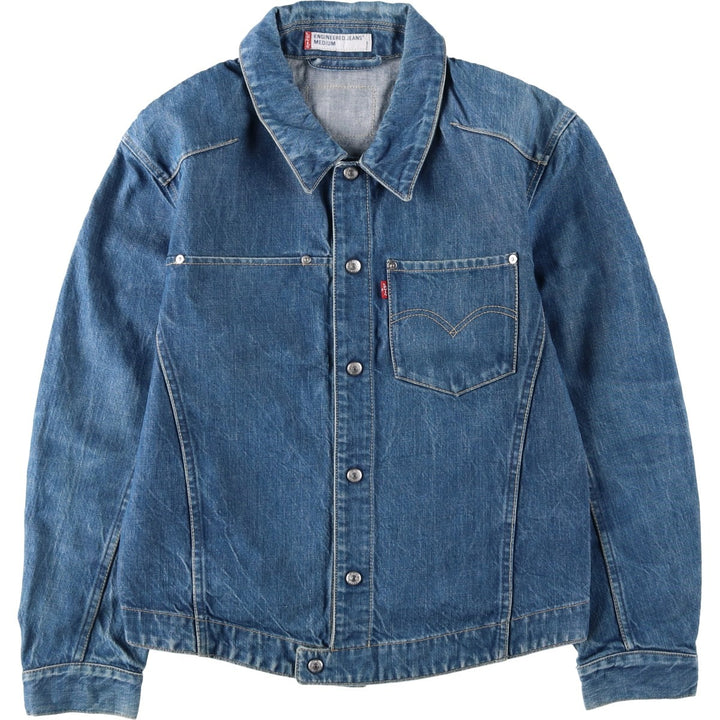 Levi's ENGINEERED Euro Model 70100-0835 Denim Jacket, Men's Size M (approx.) cotton blue type Vintage Second Hand