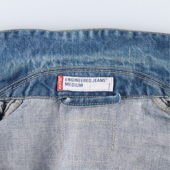Levi's ENGINEERED Euro Model 70100-0835 Denim Jacket, Men's Size M (approx.) cotton blue type Vintage Second Hand