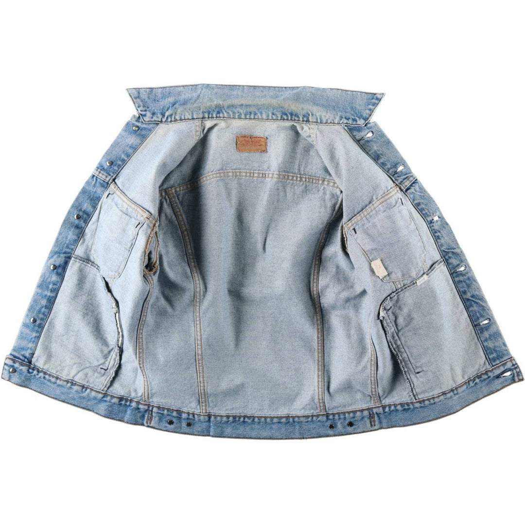 90'S Levi's 71506-0214 Denim Jacket, Made in USA, Men's Size Medium, Vintage cotton blue type Vintage Second Hand