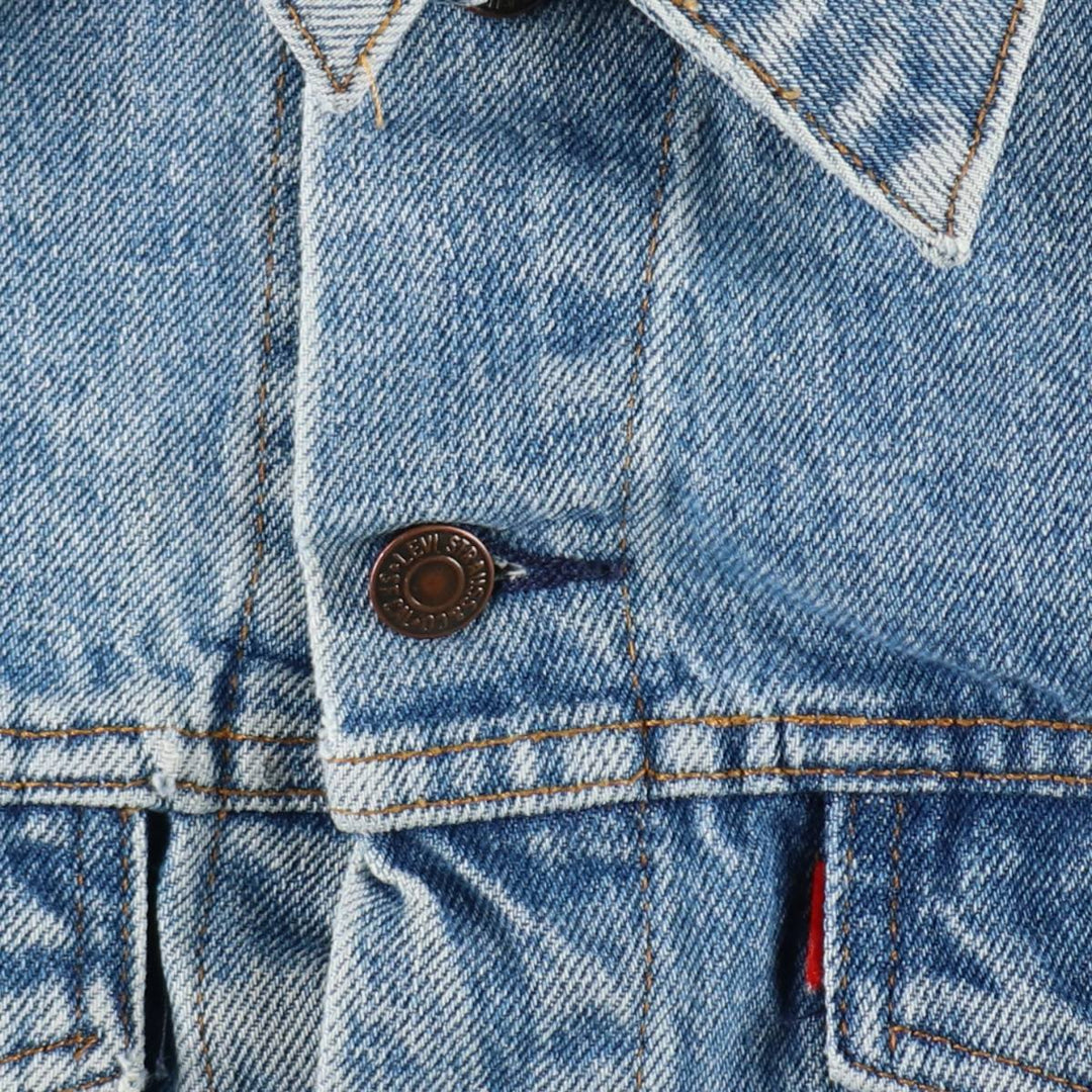90'S Levi's 71506-0214 Denim Jacket, Made in USA, Men's Size Medium, Vintage cotton blue type Vintage Second Hand