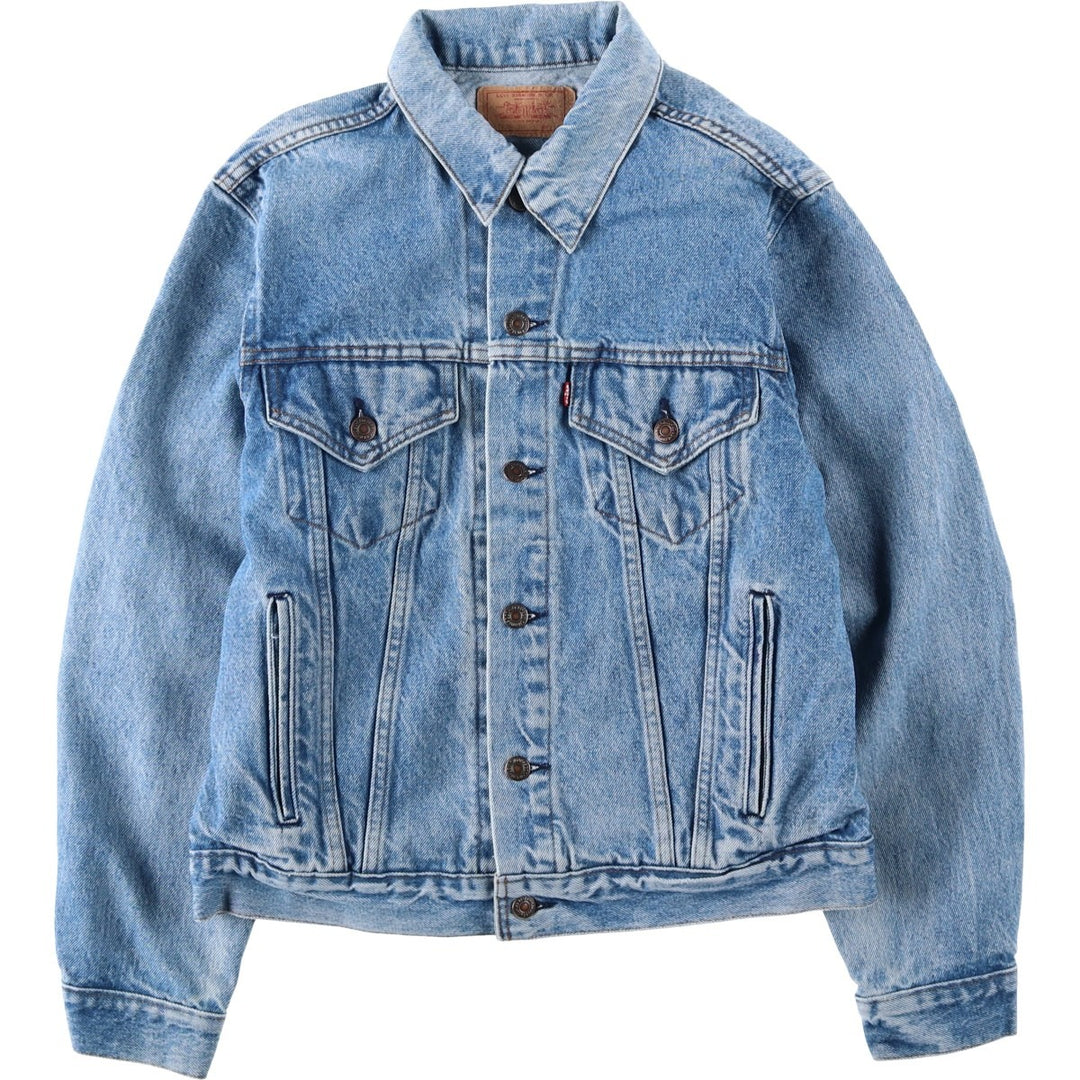 80s~90'S Levi's 70506-0214 denim jacket, denim jacket, made in USA, men's size M, vintage cotton blue type Vintage Second Hand