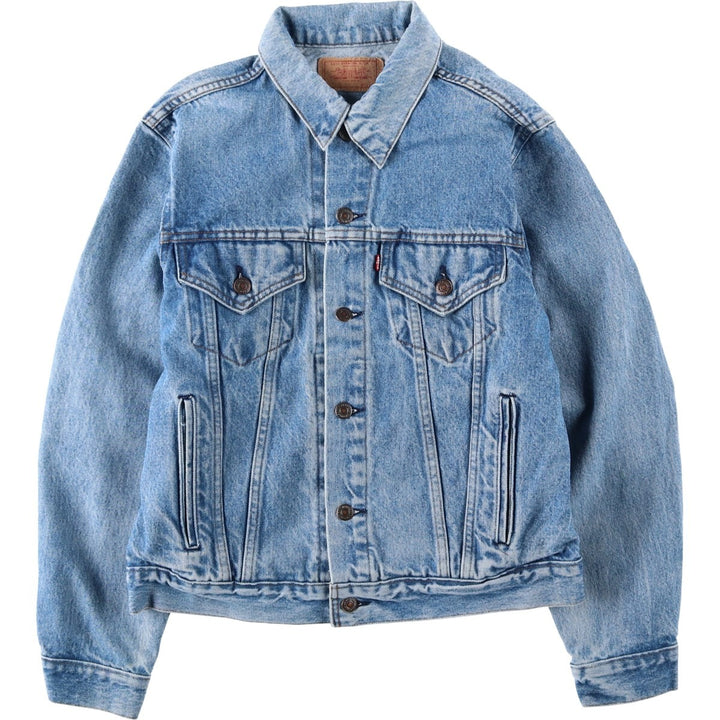80s~90'S Levi's 70506-0214 denim jacket, denim jacket, made in USA, men's size M, vintage cotton blue type Vintage Second Hand