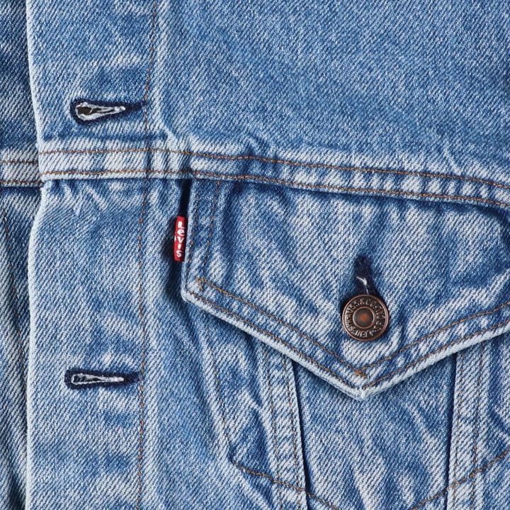 80s~90'S Levi's 70506-0214 denim jacket, denim jacket, made in USA, men's size M, vintage cotton blue type Vintage Second Hand
