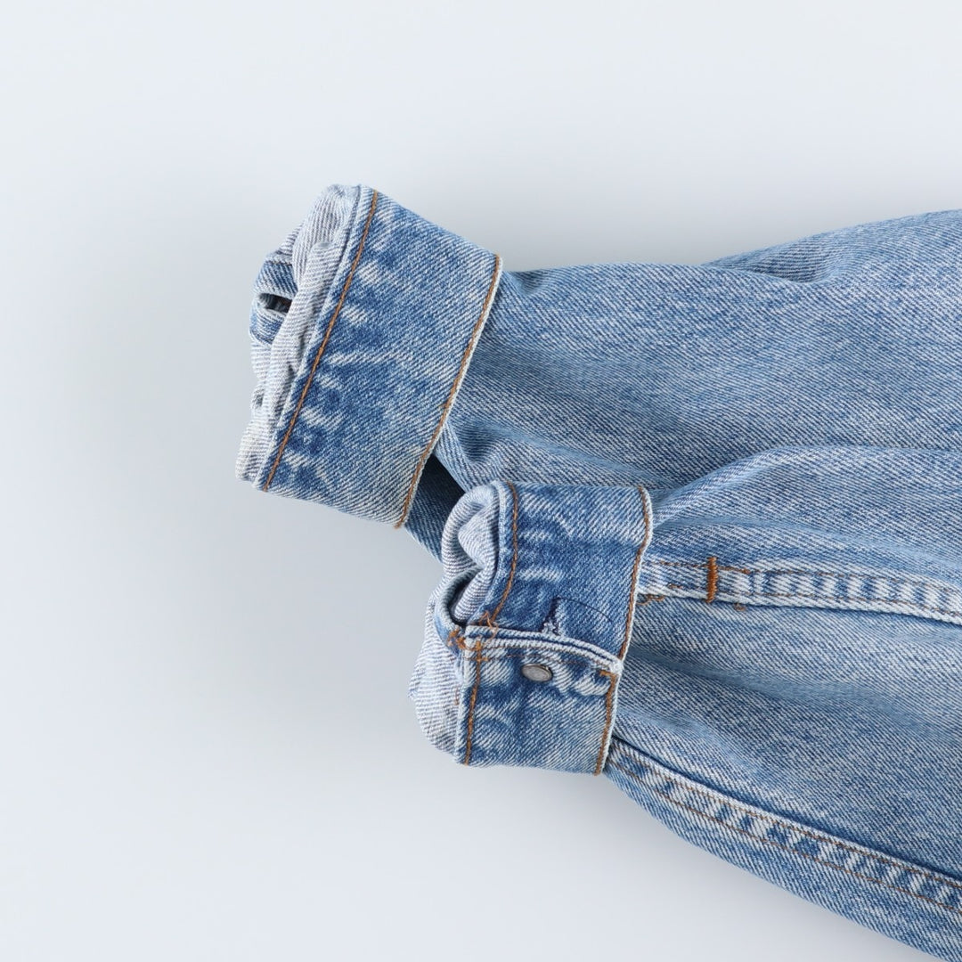 80s~90'S Levi's 70506-0214 denim jacket, denim jacket, made in USA, men's size M, vintage cotton blue type Vintage Second Hand