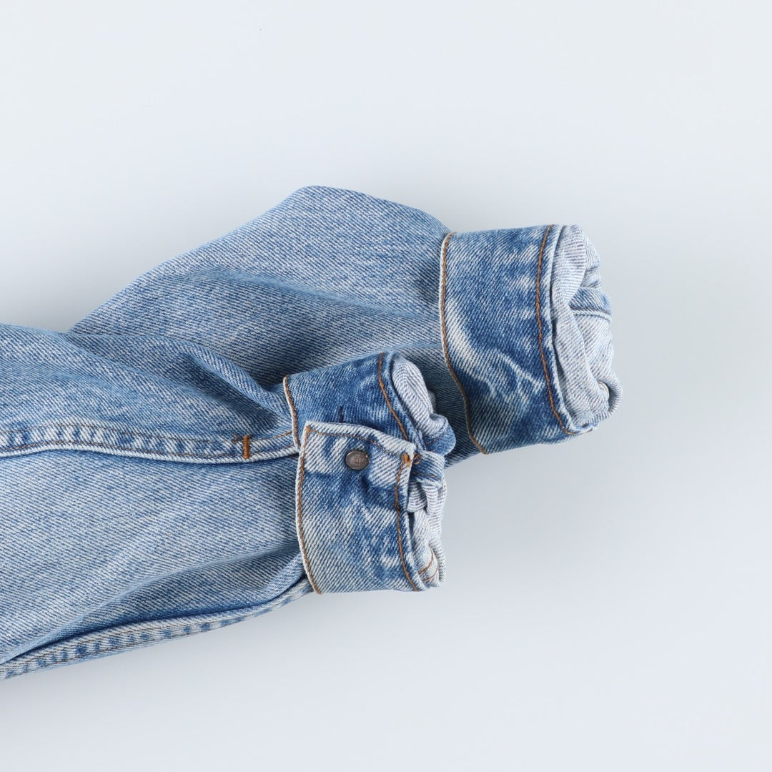 80s~90'S Levi's 70506-0214 denim jacket, denim jacket, made in USA, men's size M, vintage cotton blue type Vintage Second Hand