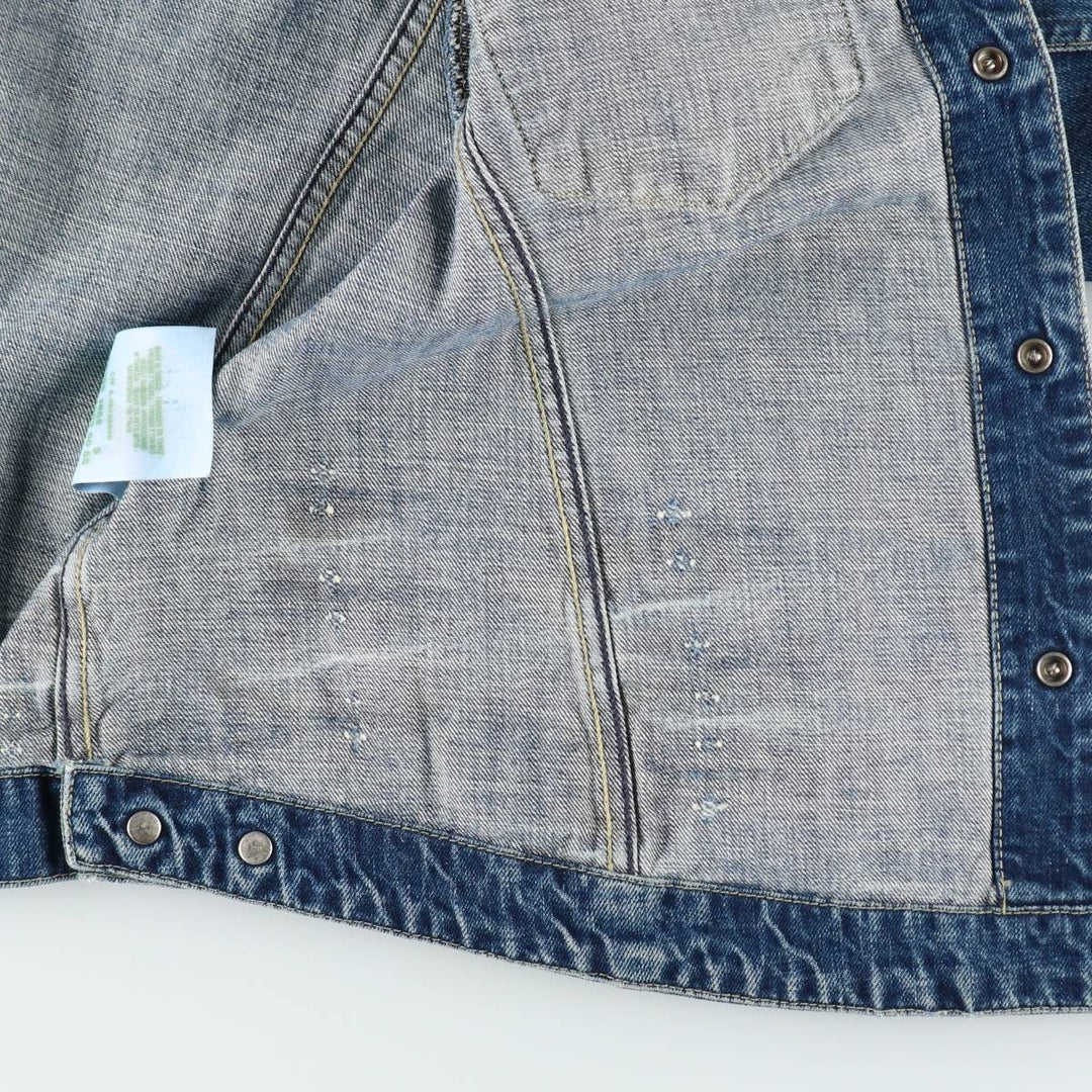 2000'S Levi's ENGINEERED Euro Model 70100-1655 Denim Jacket, Men's Size S (approx.) cotton blue type Vintage Second Hand