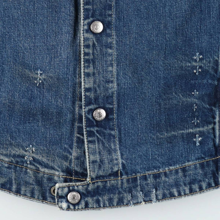 2000'S Levi's ENGINEERED Euro Model 70100-1655 Denim Jacket, Men's Size S (approx.) cotton blue type Vintage Second Hand