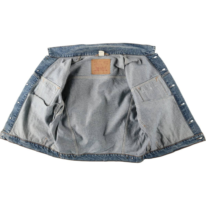 90'S Levi's 70598-4891 Large Patch Denim Jacket (Men's XL equivalent) Vintage cotton blue type Vintage Second Hand