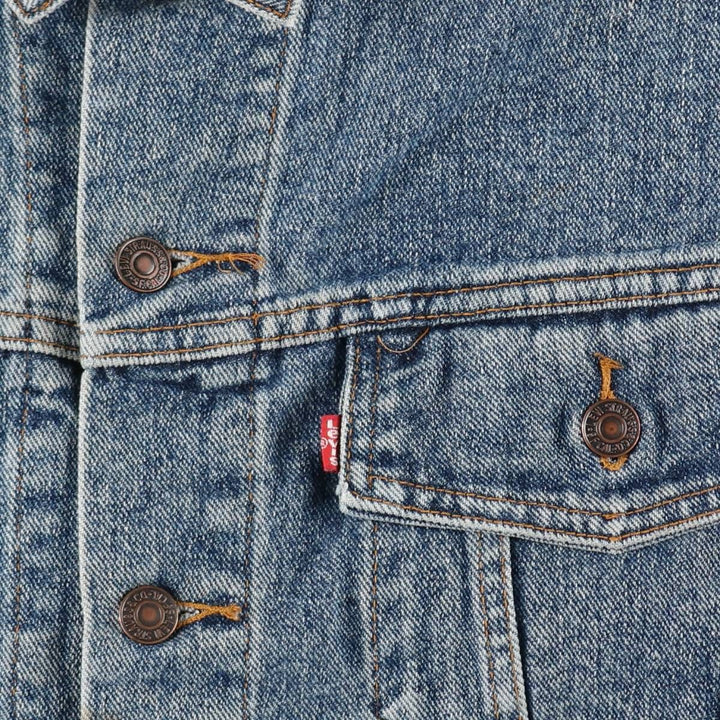 90'S Levi's 70598-4891 Large Patch Denim Jacket (Men's XL equivalent) Vintage cotton blue type Vintage Second Hand