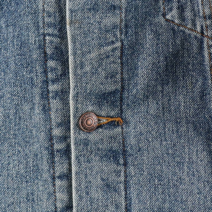 90'S Levi's 70598-4891 Large Patch Denim Jacket (Men's XL equivalent) Vintage cotton blue type Vintage Second Hand