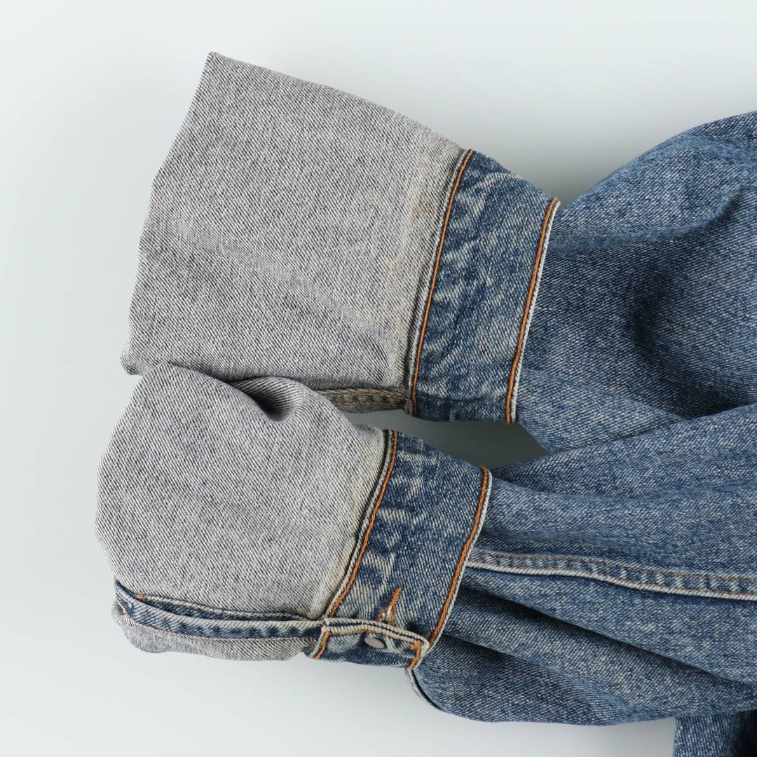 90'S Levi's 70598-4891 Large Patch Denim Jacket (Men's XL equivalent) Vintage cotton blue type Vintage Second Hand