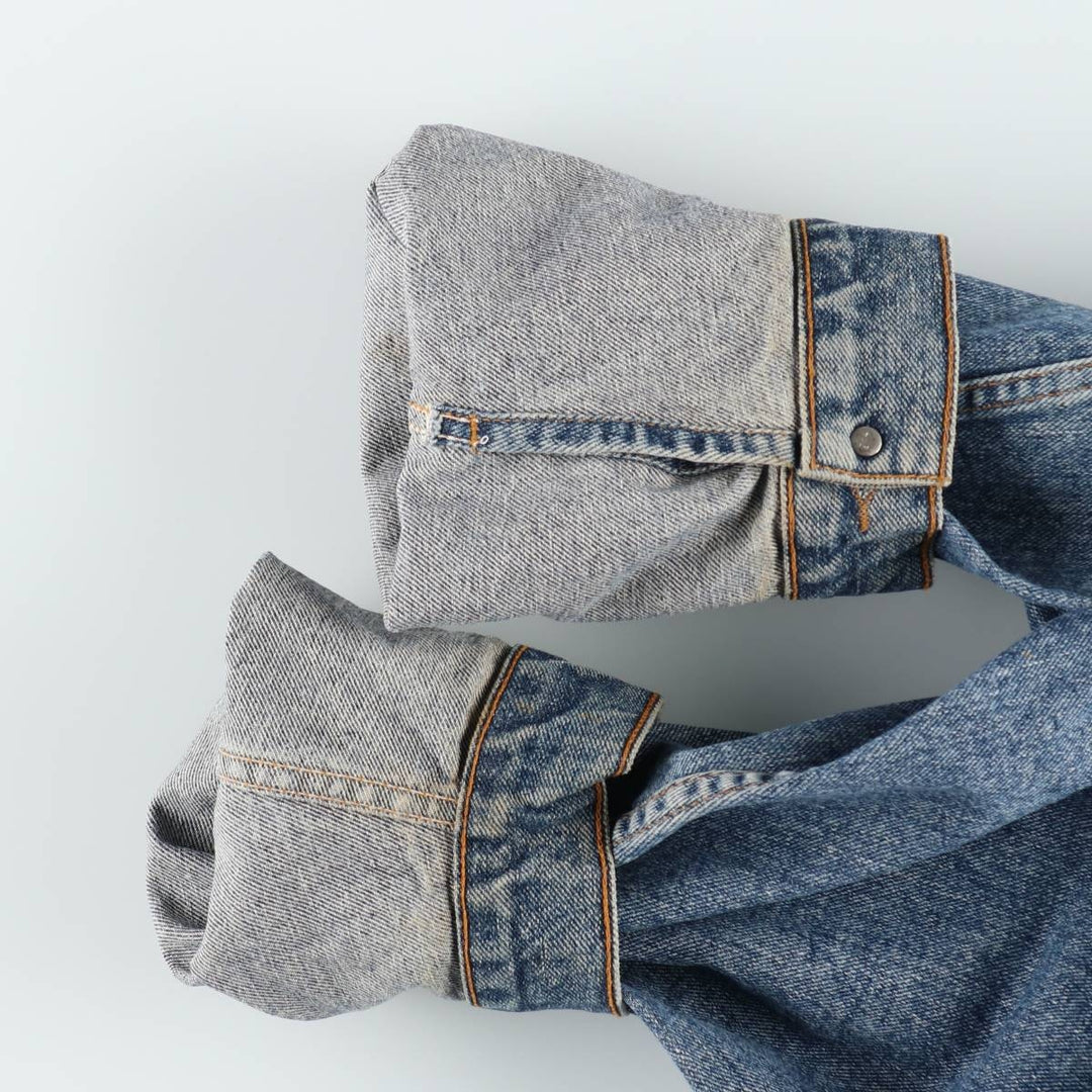 90'S Levi's 70598-4891 Large Patch Denim Jacket (Men's XL equivalent) Vintage cotton blue type Vintage Second Hand