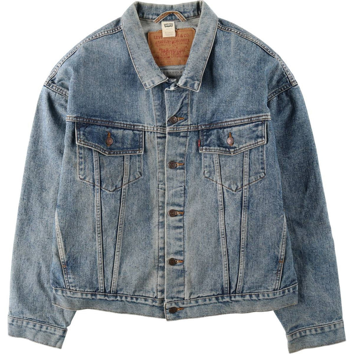 90'S Levi's 70598-4891 Large Patch Denim Jacket (Men's XL equivalent) Vintage cotton blue type Vintage Second Hand