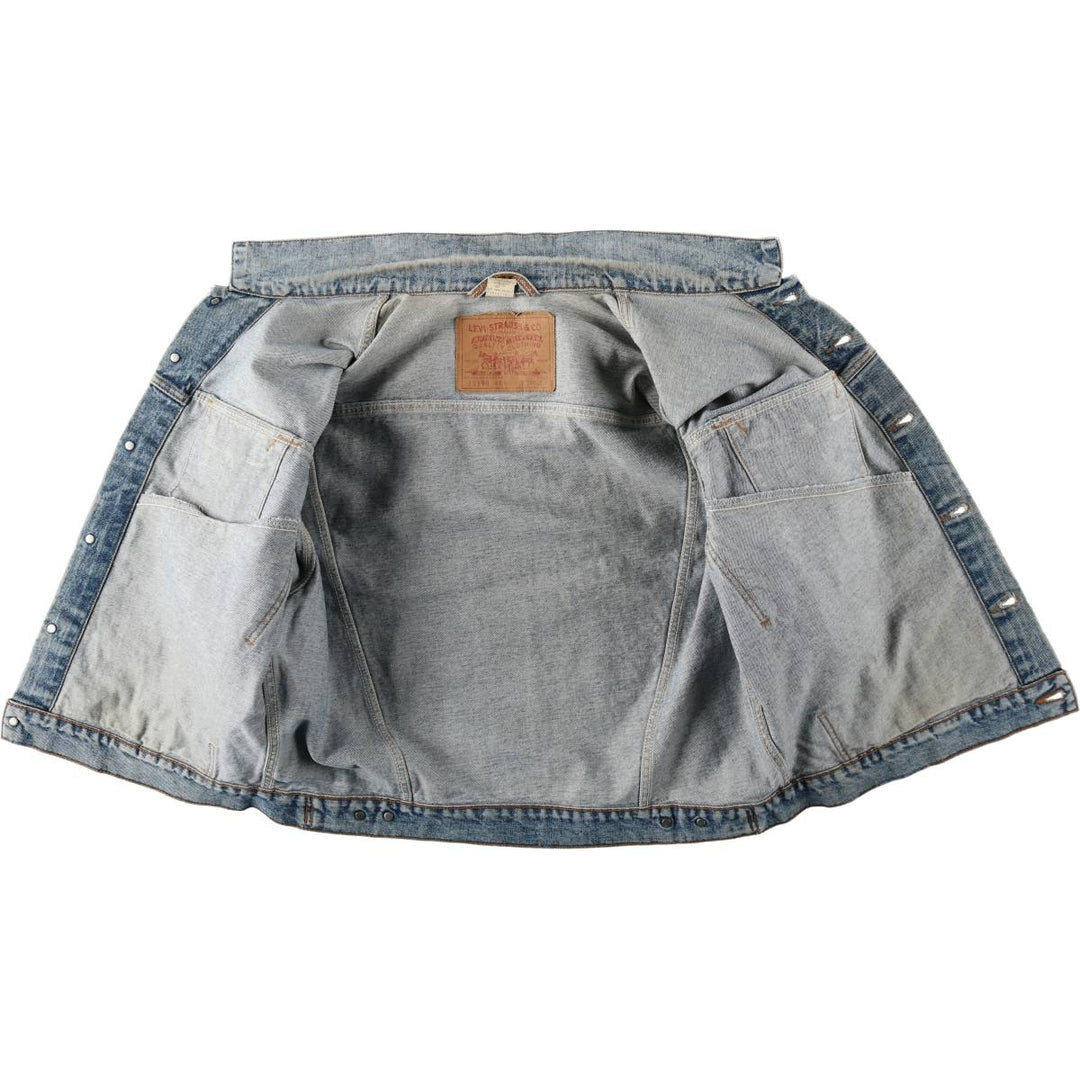 90'S Levi's 70598-4891 Large Patch Denim Jacket (Men's XL equivalent) Vintage cotton blue type Vintage Second Hand