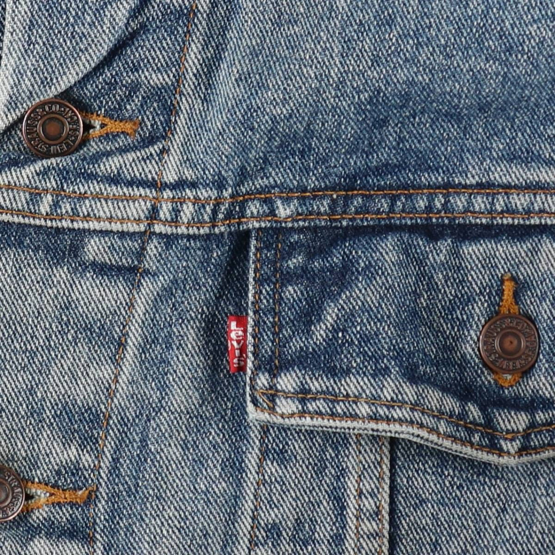 90'S Levi's 70598-4891 Large Patch Denim Jacket (Men's XL equivalent) Vintage cotton blue type Vintage Second Hand